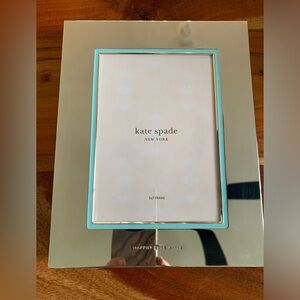Kate Spade + Lenox 5x7 Silver and Powder Blue Frame Happily Ever After Frame
